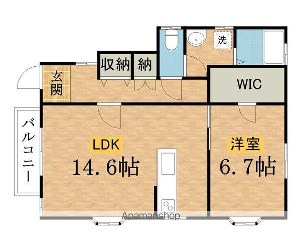メゾン・F(1LDK/1階)の間取り写真
