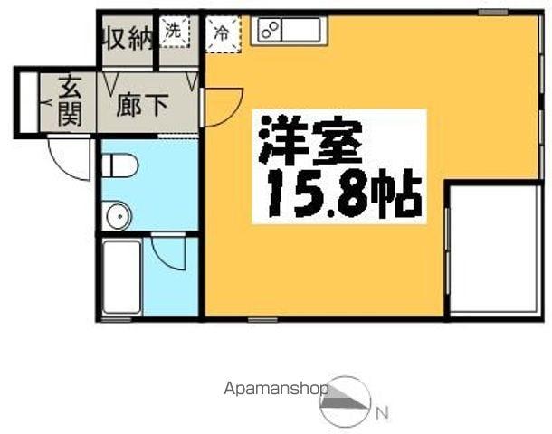 ロイヤルエモンド国分寺(ワンルーム/3階)の間取り写真