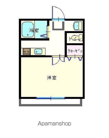 とそ323ビル(1K/2階)の間取り写真