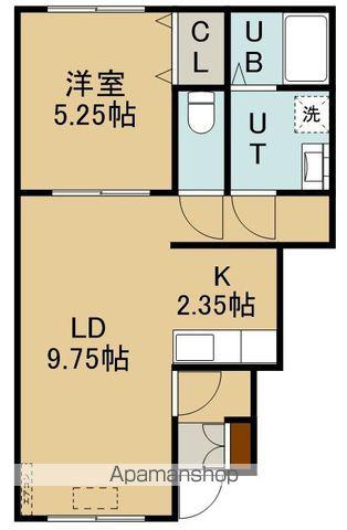 PRINCE K.R Ⅳ(1LDK/1階)の間取り写真