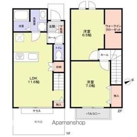 FEDER AKEBONO(2LDK/1階)の間取り写真