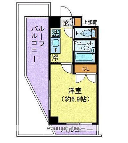 ヴァレッシア荻窪シティ(1K/3階)の間取り写真