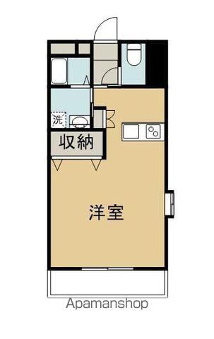 プレミール3番館(ワンルーム/2階)の間取り写真