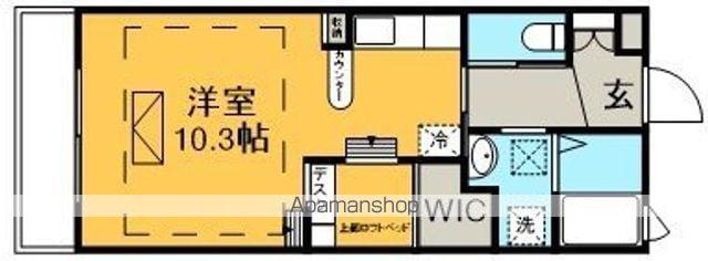 ルネス桜暮Ⅰ番館(ワンルーム/1階)の間取り写真