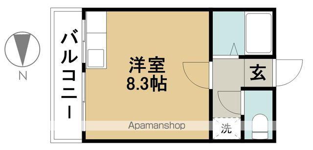 コーポ須ヶ田(ワンルーム/2階)の間取り写真