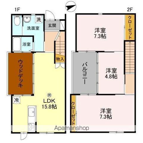 NAPICA(ナピカ) C棟(3LDK)の間取り写真