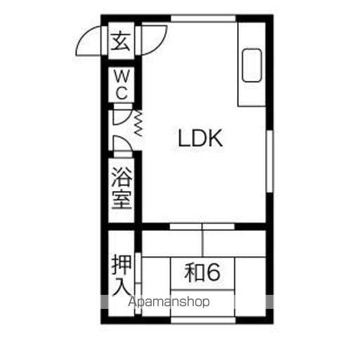 A COURT(1LDK/3階)の間取り写真