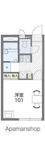レオパレス越(1K/2階)の間取り写真