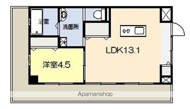 VIORA(1LDK/3階)の間取り写真