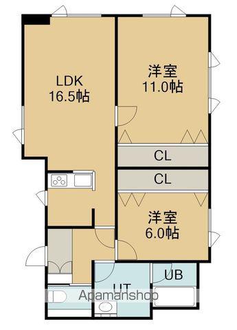 RICO RICH (2LDK/5階)の間取り写真