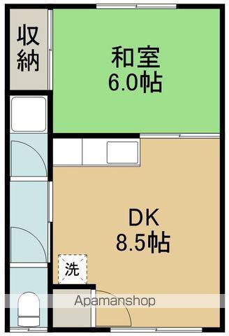 グリーンハイツ(1DK/2階)の間取り写真