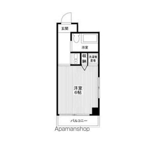 H・MレジデンスB(1K/3階)の間取り写真