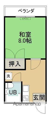 あさみコーポレス(1K/2階)の間取り写真