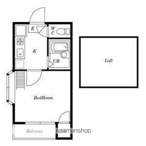 アソシア堀田(1K/1階)の間取り写真