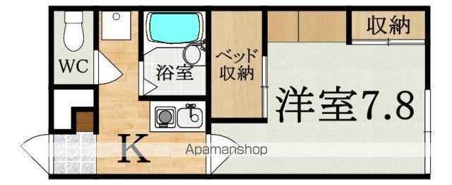 レオパレス めい(1K/2階)の間取り写真