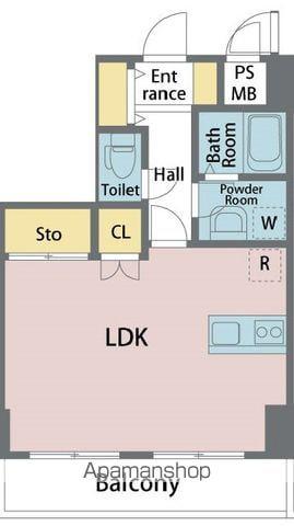 プレシャス・ロジェ 公園前(ワンルーム/7階)の間取り写真