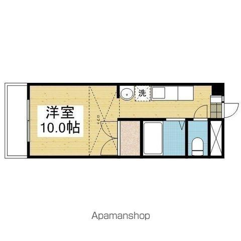 メゾン土居田(ワンルーム/4階)の間取り写真