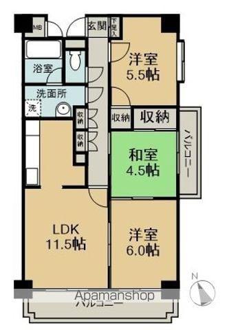 マイン東高須(3LDK/2階)の間取り写真