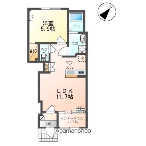 パルティーダ・T(1LDK/1階)の間取り写真