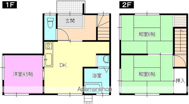 山本タウンハウス(3DK)の間取り写真