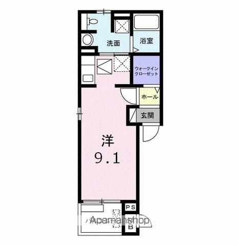 ベル パフィオ(ワンルーム/1階)の間取り写真