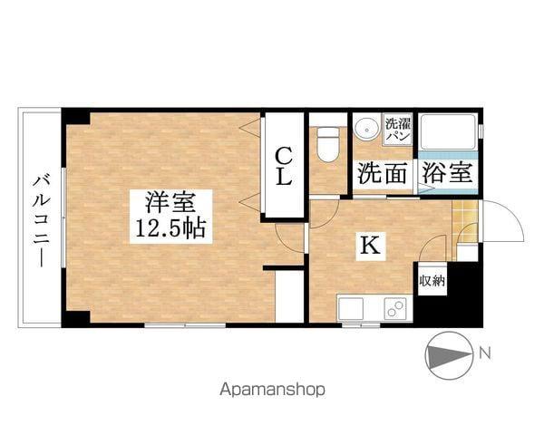 マーベラスⅡ(1K/2階)の間取り写真