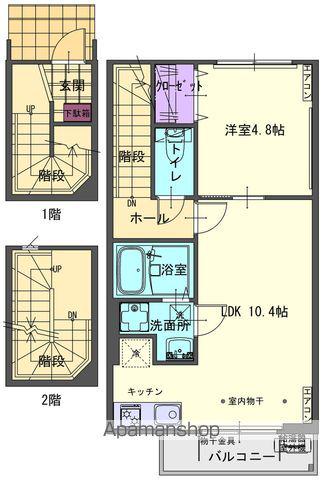ERALDO Ⅱ(1LDK/3階)の間取り写真