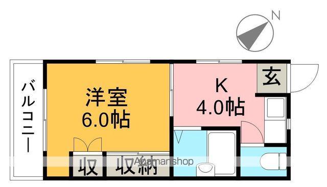 セレクト高須(1K/2階)の間取り写真