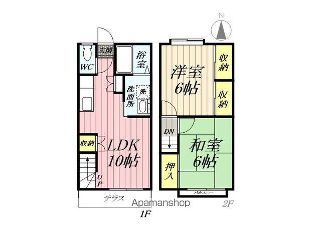 シンセリティナカエイ(2LDK)の間取り写真