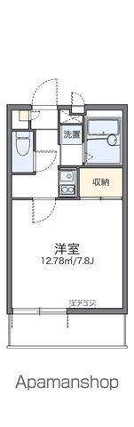 レオパレス橘(1K/4階)の間取り写真