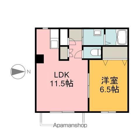 シャーメゾンTS(1LDK/2階)の間取り写真