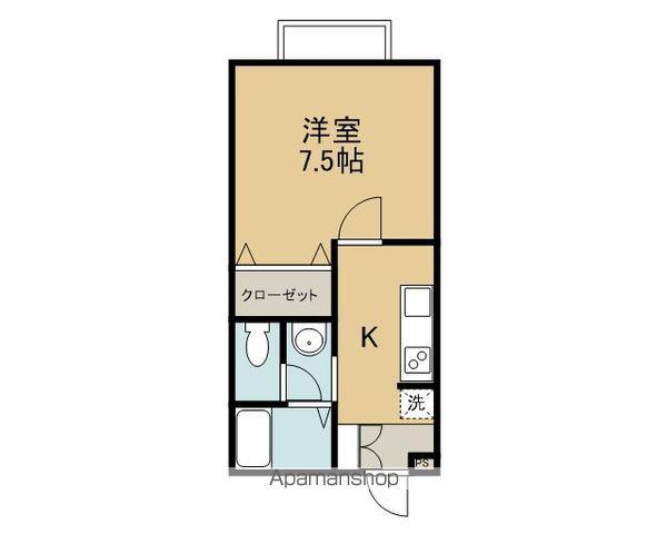 アビテ馬越(1K/2階)の間取り写真