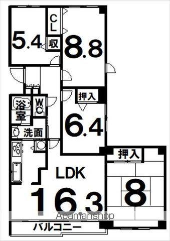 パストラルハイム公園東町(4LDK/2階)の間取り写真