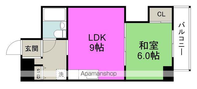 プライムヴィラミハラ(1LDK/2階)の間取り写真
