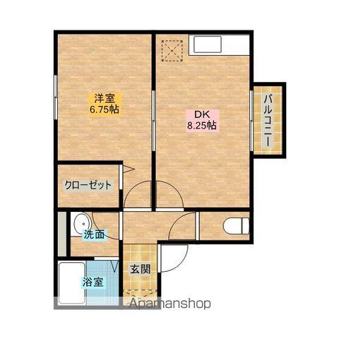パレス向日葵(1LDK/2階)の間取り写真