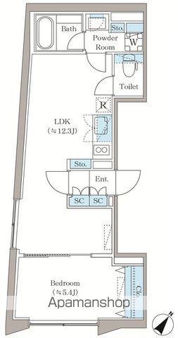 アローズ茗荷谷(1LDK/3階)の間取り写真