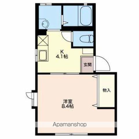 エクセルⅢ(1K/1階)の間取り写真