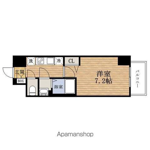PRESSANCE大阪ドームシティ クロスティ(1K/14階)の間取り写真