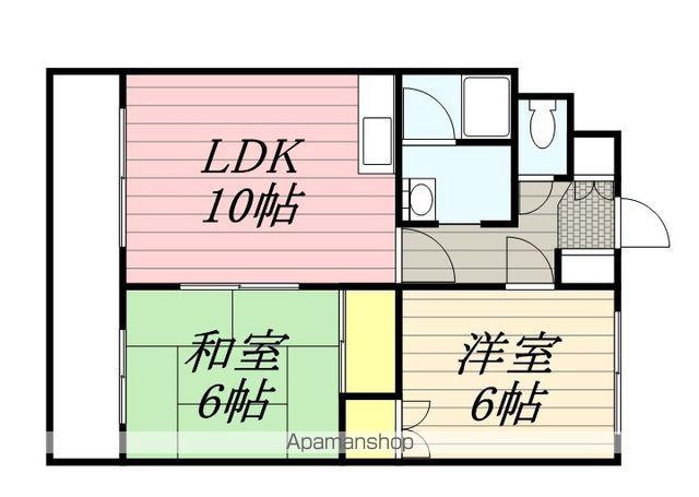 メゾンドボワール南郷(2LDK/3階)の間取り写真