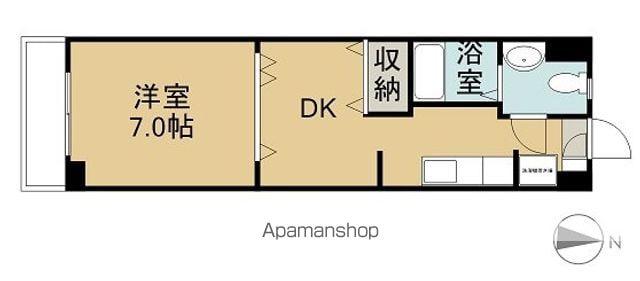 ジョイプロヴァンス(1DK/2階)の間取り写真