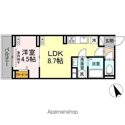 中野区鷺宮3丁目PJ(1LDK/2階)の間取り写真