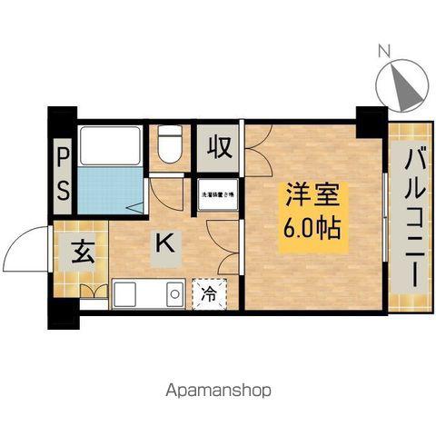 西岡ビル(1K/5階)の間取り写真