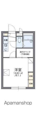 レオパレスフレアⅡ(1K/1階)の間取り写真
