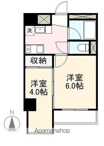 クレストウェイ(2K/3階)の間取り写真