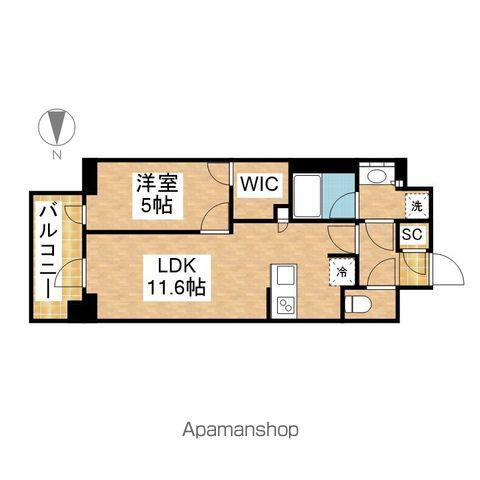 プレサンス丸の内サージュ(1LDK/7階)の間取り写真