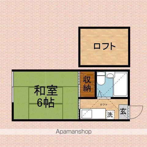 セゾンハイム(1K/2階)の間取り写真