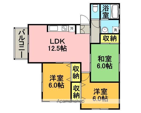 エクセル(3LDK/1階)の間取り写真