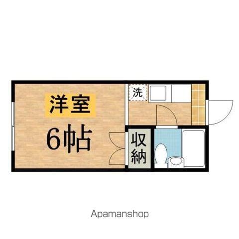 ハイツ小林(ワンルーム/1階)の間取り写真