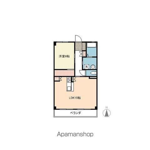 丸美ハイツ(1LDK/2階)の間取り写真