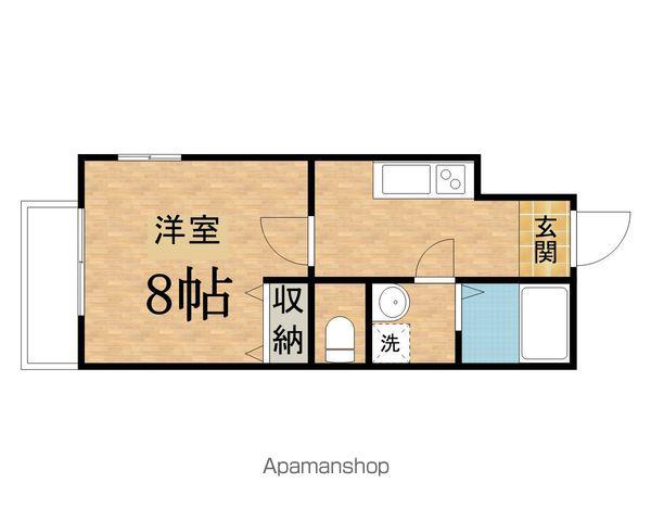 坂井コーポ(1K/3階)の間取り写真